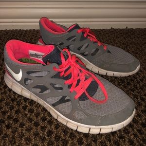 Nike Running Shoes Grey and Coral